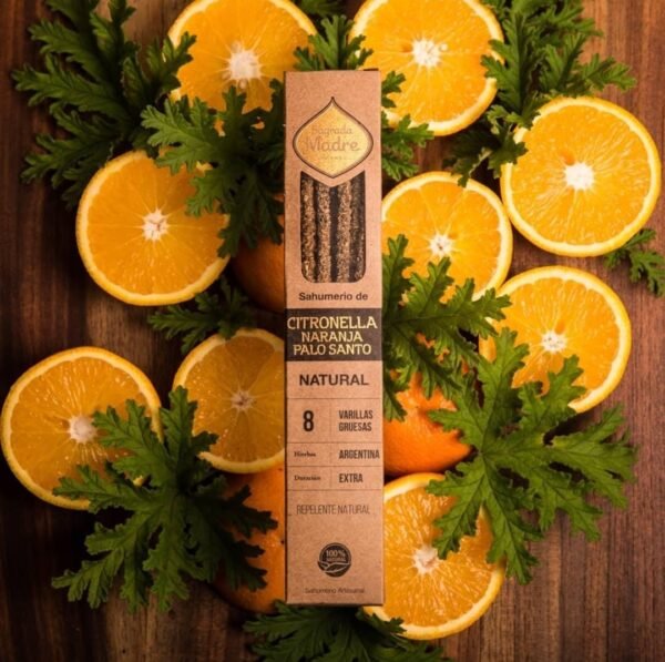 Incienso de Citronela, Naranja y Palo Santo - Sagrada Madre
