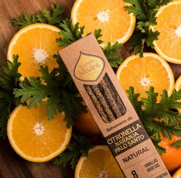 Incienso de Citronela, Naranja y Palo Santo - Sagrada Madre - Imagen 2