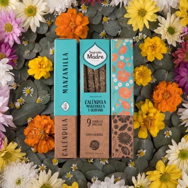 Incienso de flores de Caléndula y Manzanilla - Sagrada Madre - Imagen 2