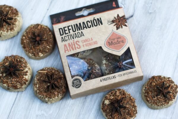 Pastillas de Defumación Activada con Anís, Canela y Romero - Sagrada Madre - Imagen 3