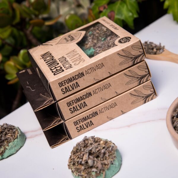 Pastilla de Defumación Activada con Salvia - Sagrada Madre - Imagen 3