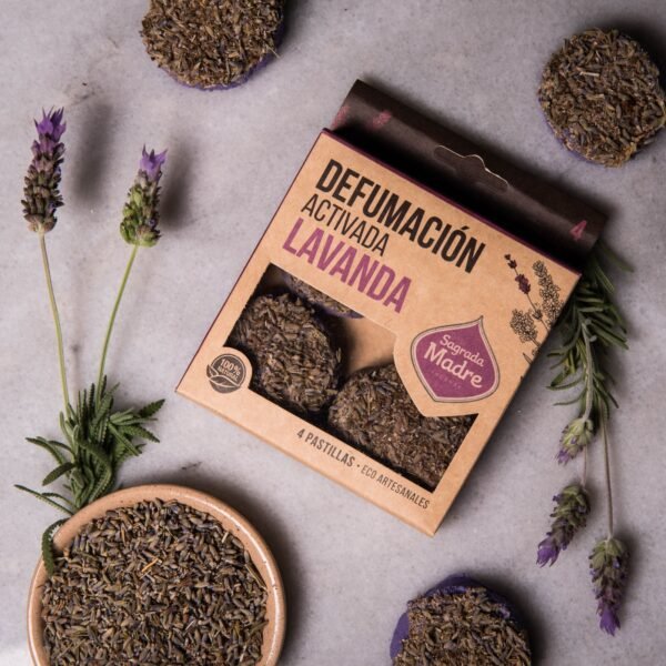 Pastillas de Defumación Activada con Lavanda - Sagrada Madre - Imagen 2