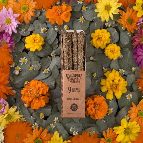 Incienso de flores de Caléndula y Manzanilla - Sagrada Madre - Imagen 3