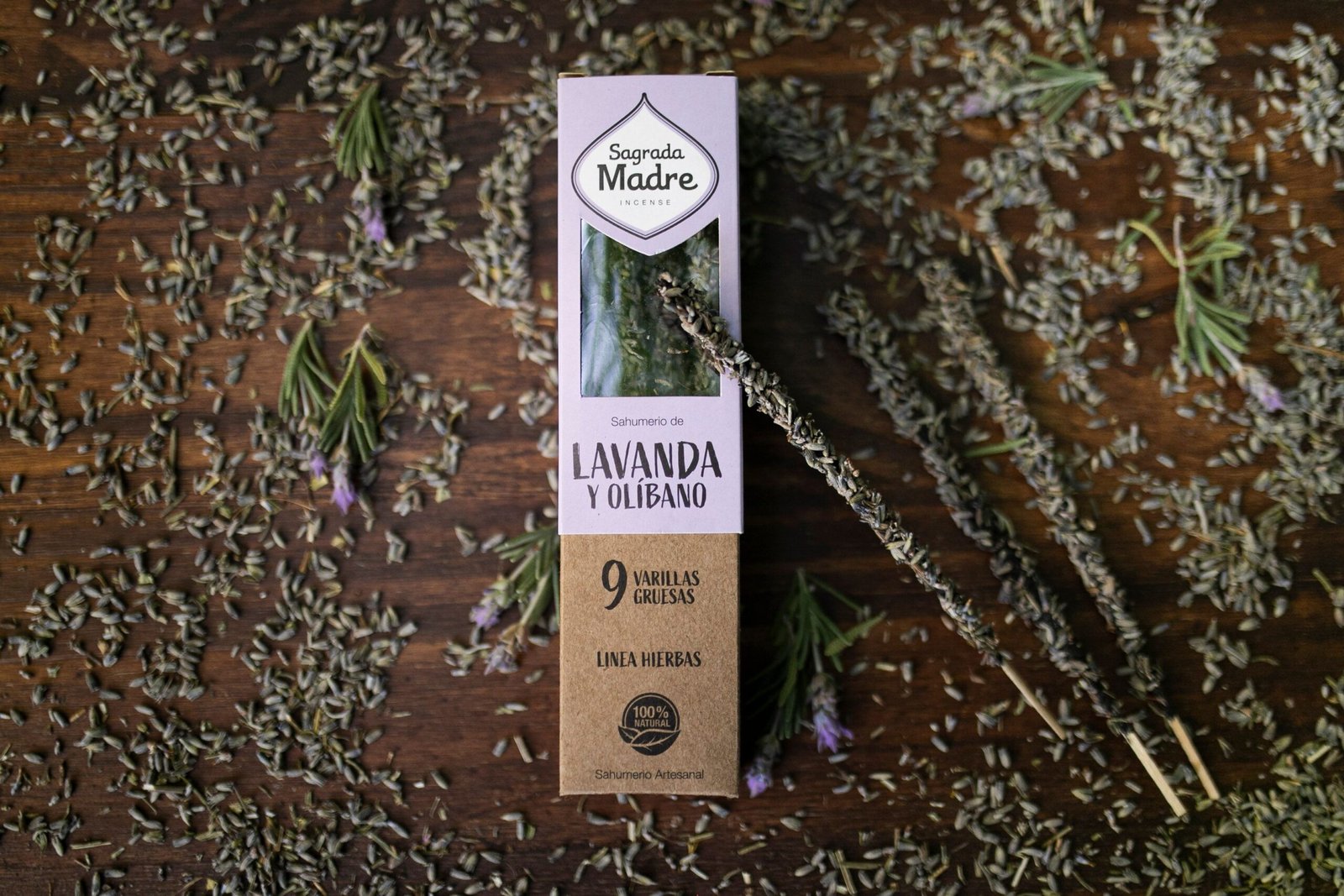 Incienso de Flores de Lavanda y OlĂbano - Sagrada Madre