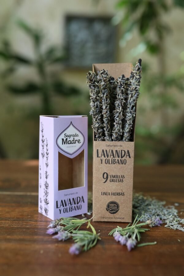Incienso de Flores de Lavanda y Olíbano - Sagrada Madre - Imagen 3