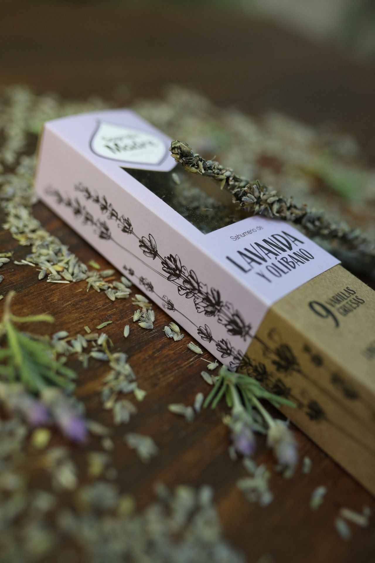 Incienso de Flores de Lavanda y OlĂbano - Sagrada Madre - Imagen 2