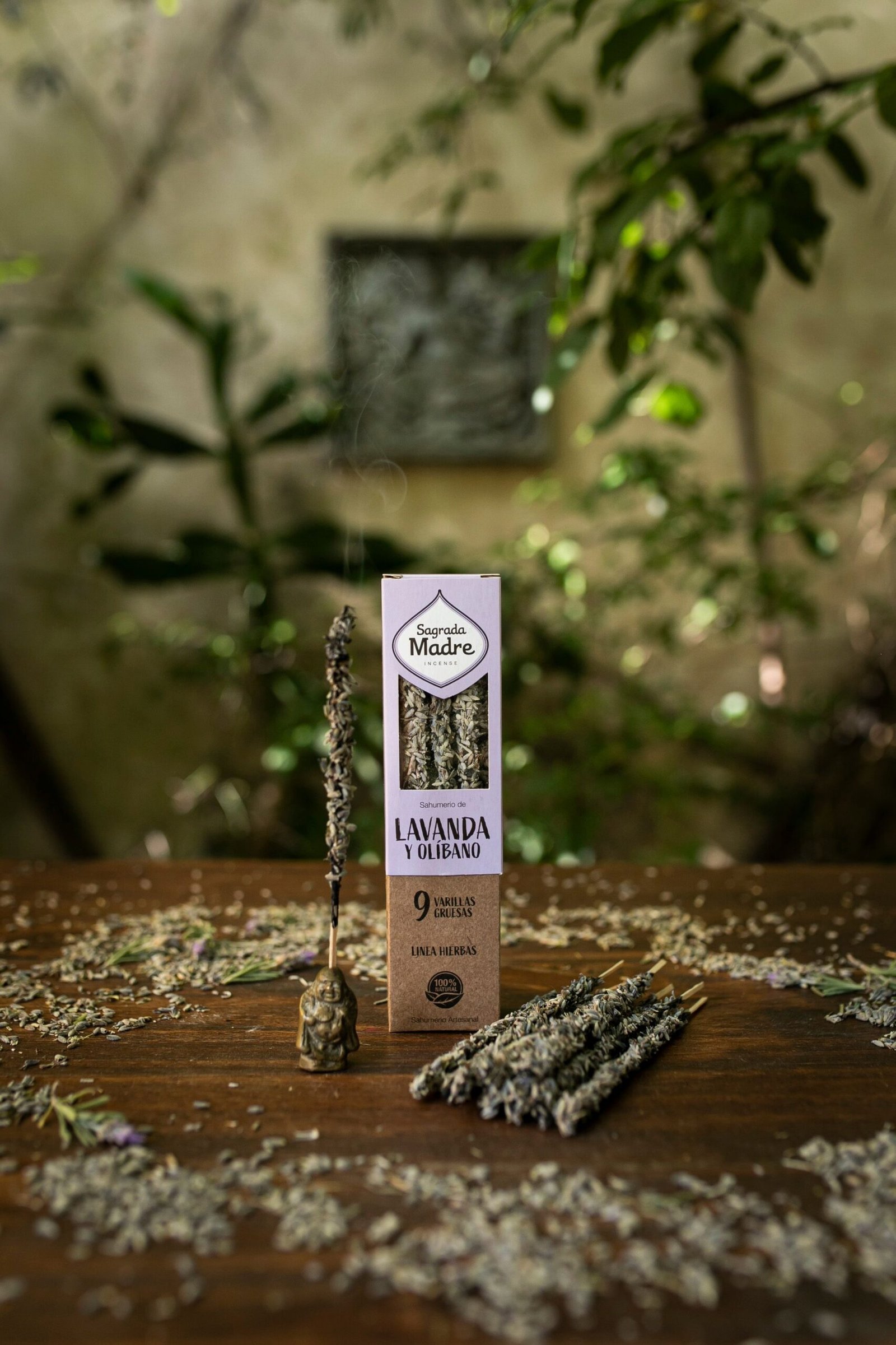 Incienso de Flores de Lavanda y OlĂbano - Sagrada Madre - Imagen 4