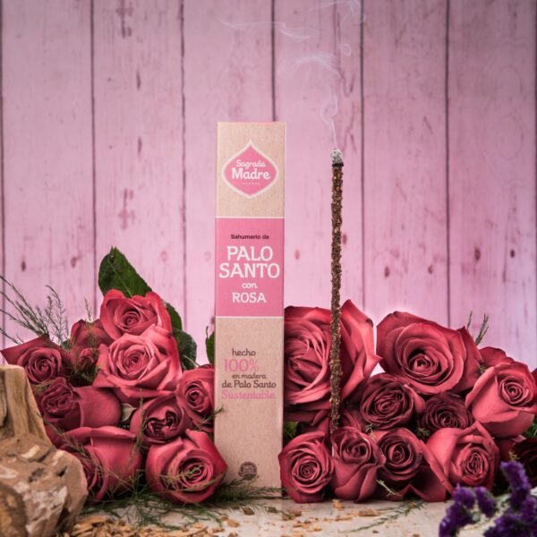 Incienso de Palo Santo con Rosas - Sagrada Madre