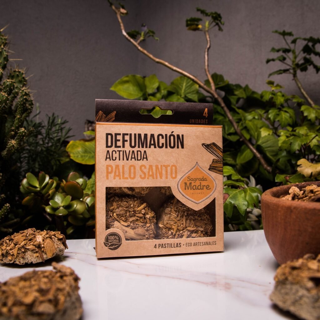 Pastilla de Defumación Natural de Palo Santo - Sagrada Madre