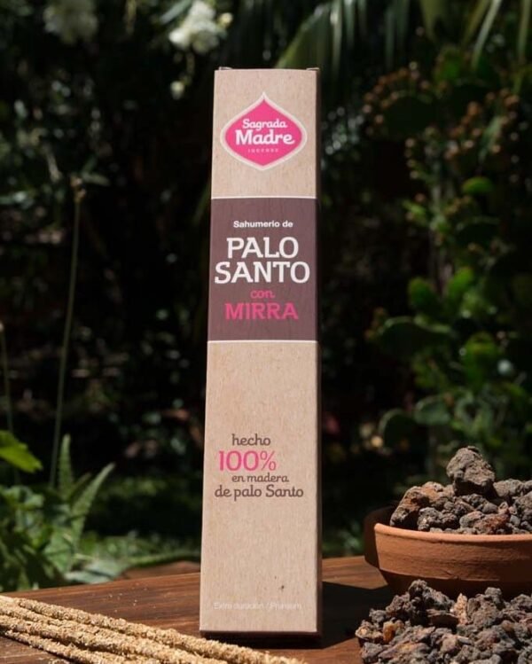 Incienso de Palo Santo con Mirra - Sagrada Madre - Imagen 2