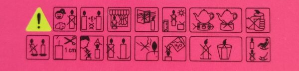 Vela de soja pequeña para rituales - Rosa - Imagen 4