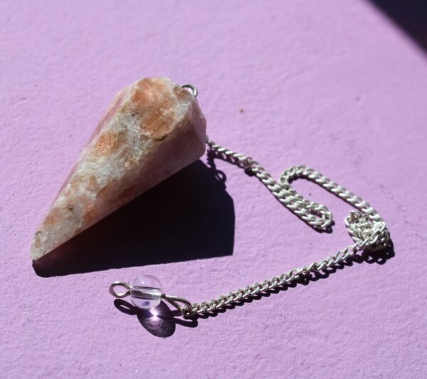 Péndulo Facetado de Piedra Sol
