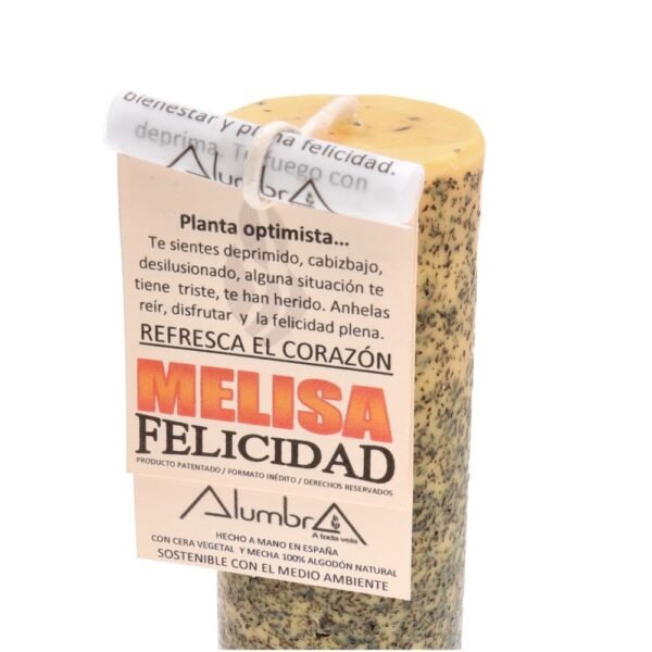 Vela Ritualizada con Melisa: Felicidad - Imagen 2