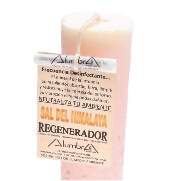 Vela Ritualizada con Sal del Himalaya: Regeneración - Imagen 2