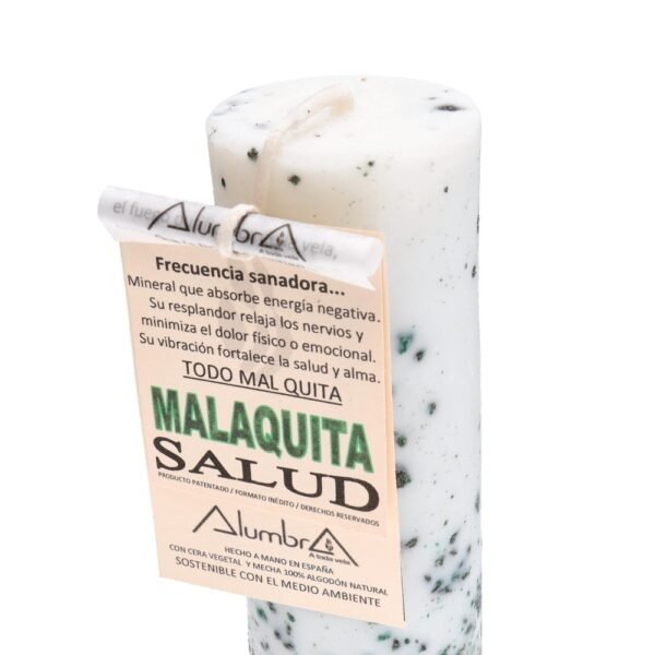 Vela Ritualizada con Malaquita: Salud - Imagen 2