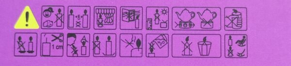Vela de Soja Pequeña para Rituales: Morado - Imagen 4
