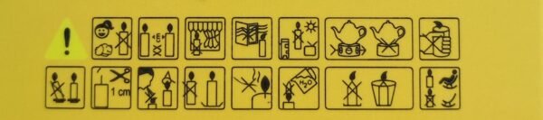 Vela de Soja Pequeña para Rituales - Amarillo - Imagen 4