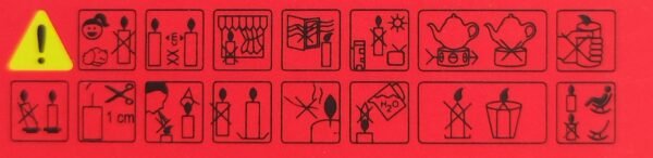 Vela de Soja Pequeña para Rituales - Rojo - Imagen 4