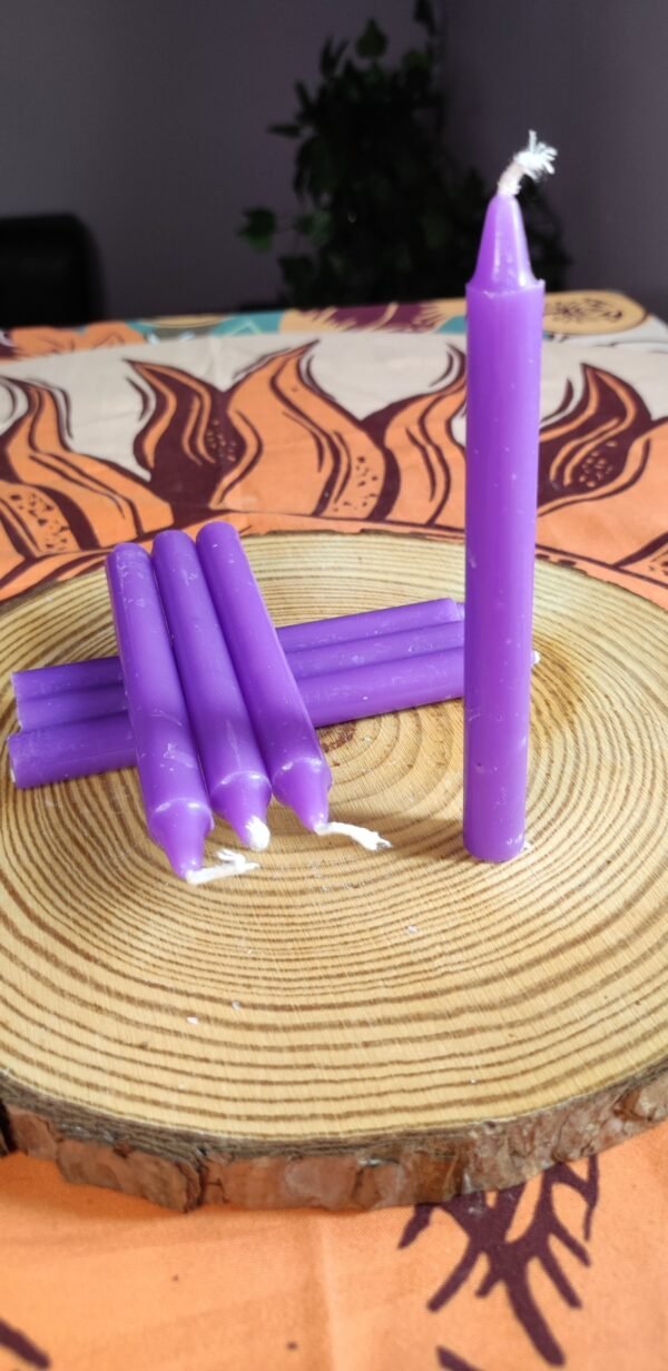 Vela de Soja Pequeña para Rituales: Morado
