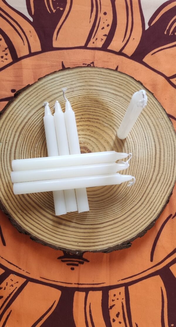 Vela de Soja Pequeña para Rituales: Blanco - Imagen 2