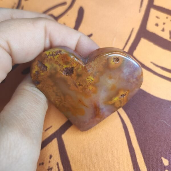 Corazón de Ágata Roja - Calcedonia - Imagen 4