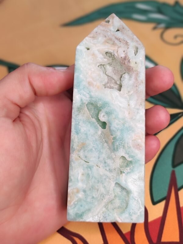 Torre de Aragonito Azul – Calcita Caribe Grande - Imagen 3