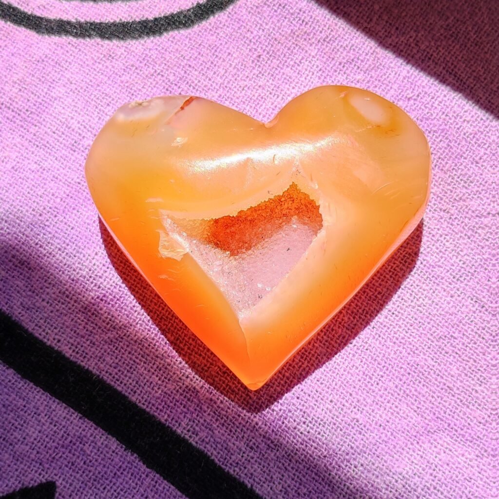 Corazón de Ágata Roja – Calcedonia