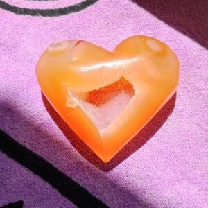 Corazón de Ágata Roja – Calcedonia